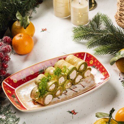 Рулетики из цукини с сыром из куриного филе