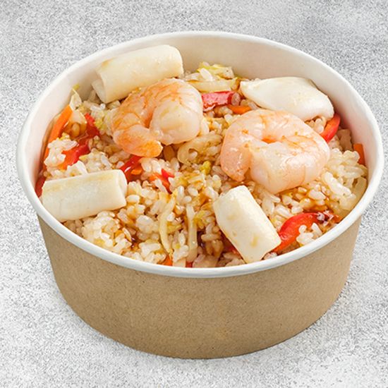 Рис с морепродуктами