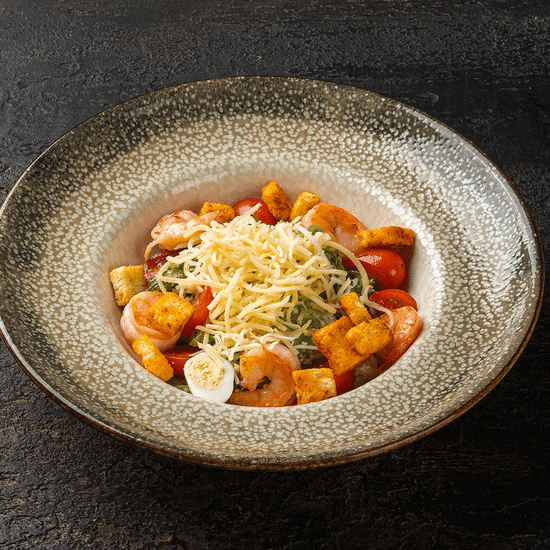 Салат Цезарь с креветкой