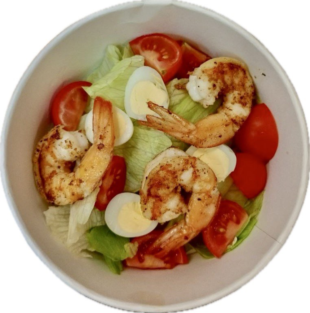 Цезарь с тигровой креветкой