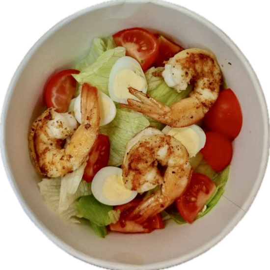 Цезарь с тигровой креветкой