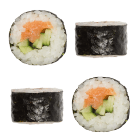 С лососем и огурцом 8 шт