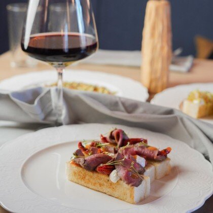 Сет бутербродов с ростбифом