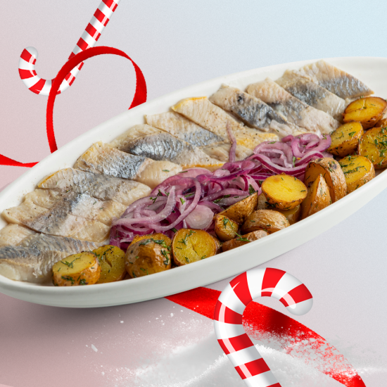 Сельдь с картофелем