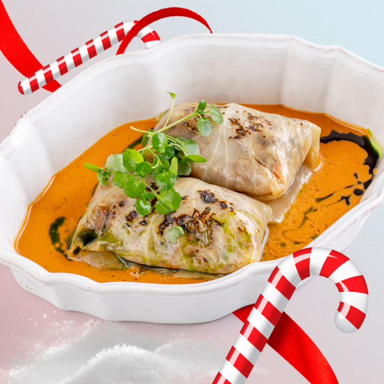 Голубцы с говядиной в томатно-сливочном соусе