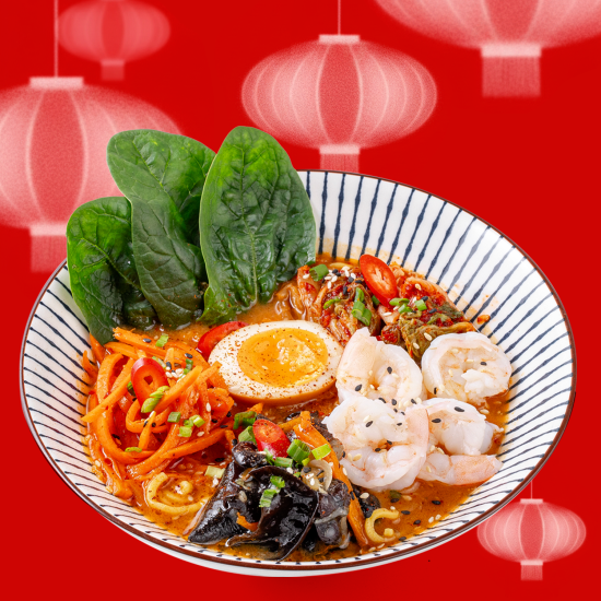 Рамен Похмельный с креветками