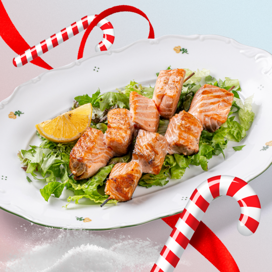 Шашлык из форели в хоспере (1 шпажка)