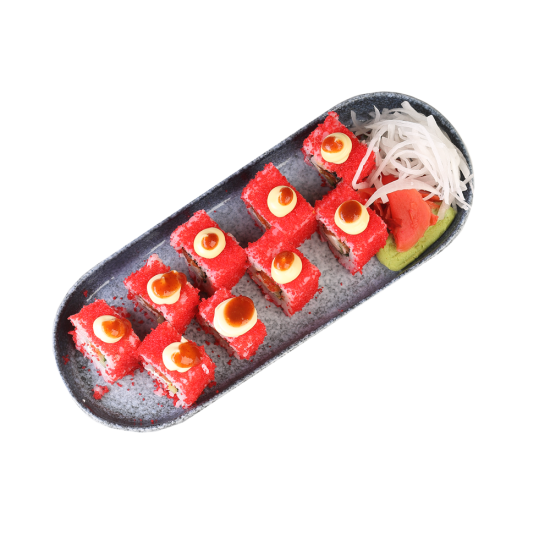 ролл острый лосось