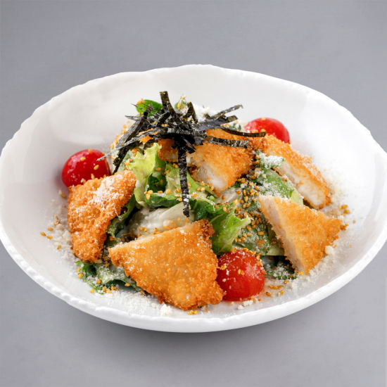 Салат Цезарь Кацу по-азиатски