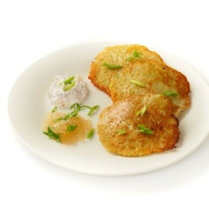 Драники с щучьей икрой П