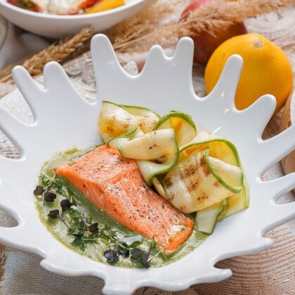 Филе форели с цукини-гриль