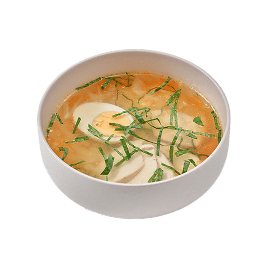 Легкий куриный бульон с  орзо