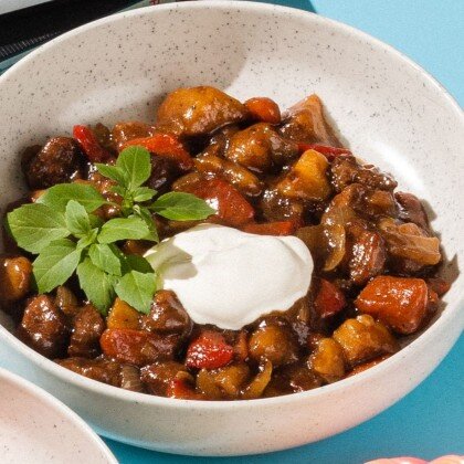 Жаркое из свинины и овощей