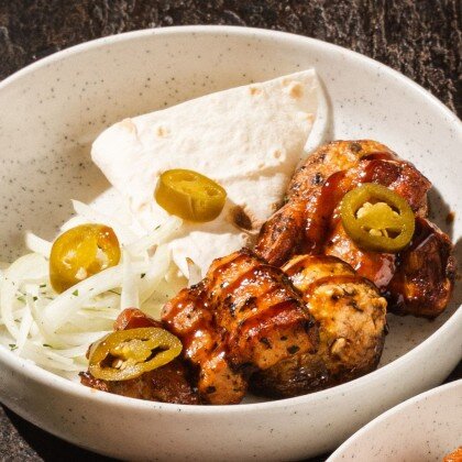 Грудинка гриль с соусом терияки