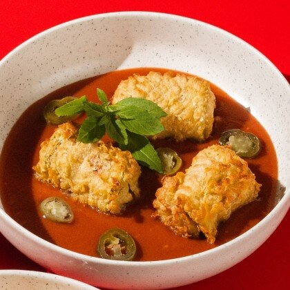 Фаршированные цукини темпура