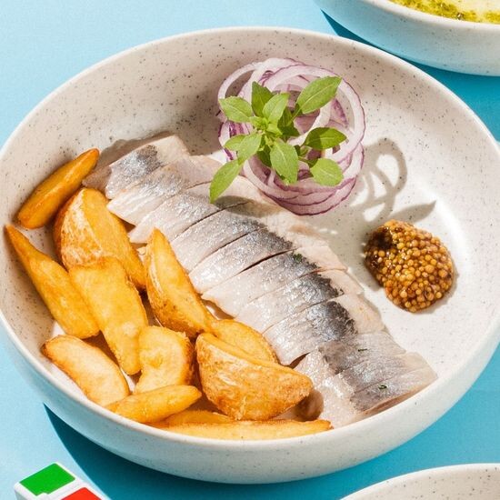 Сельдь с картофелем