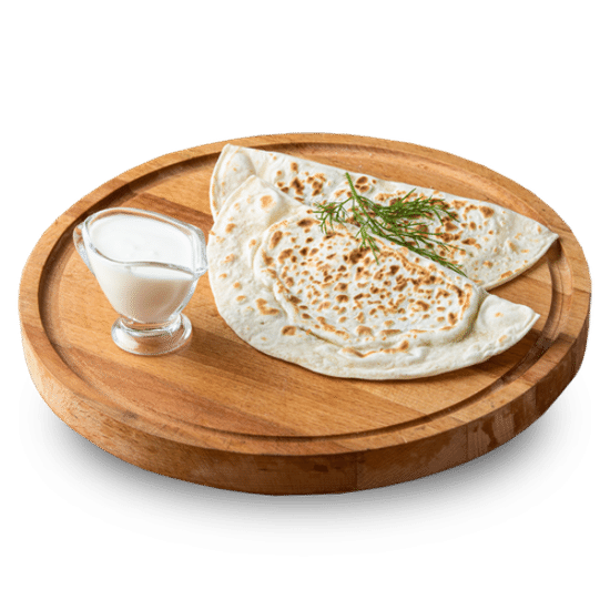 Кутабы с сыром и зеленью