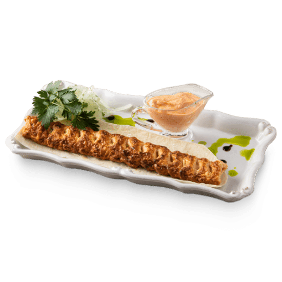 Люля кебаб из птицы и креветками