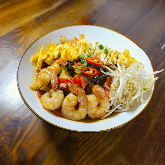 Фунчоза с креветками