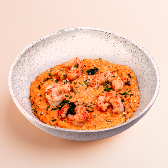 Орзо с лангустинами