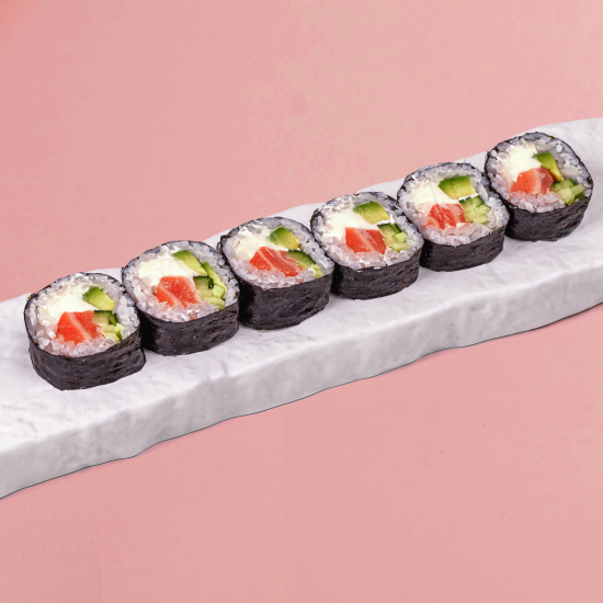 Маки-ролл Филадельфия с лососем