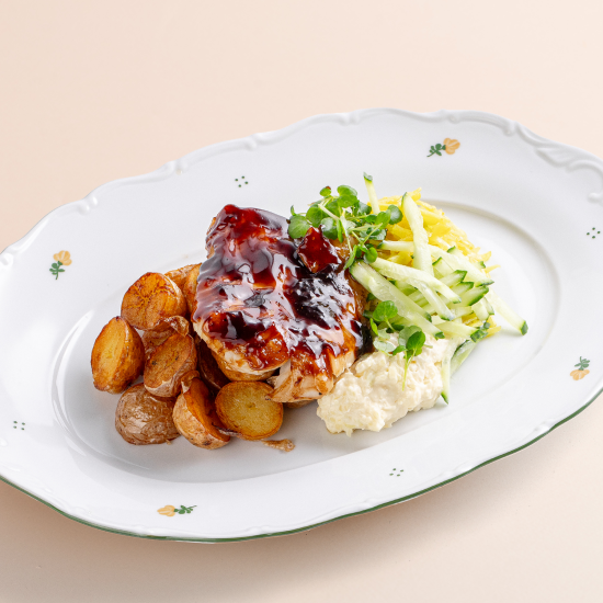 Треска в глазури с соусом Ремулад