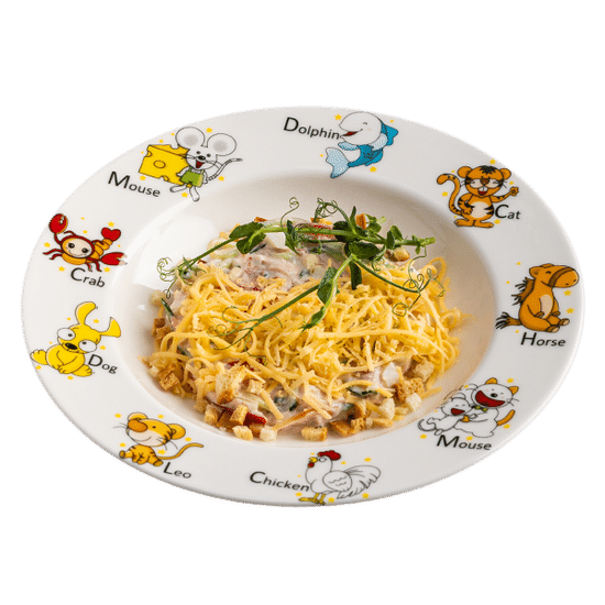 Салат с ветчиной и сухариками