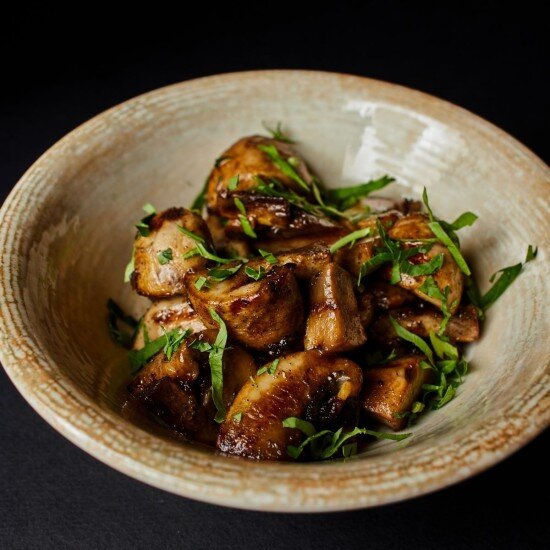 Шампиньоны гриль