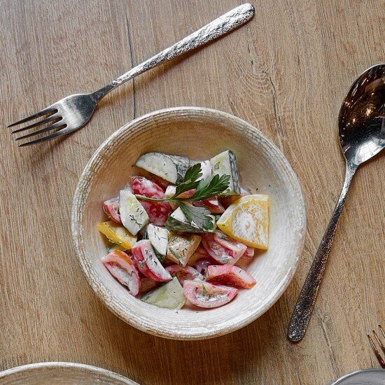 Овощной салатик со сметаной (ДЕТ)