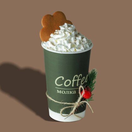 Латте имбирная печенька