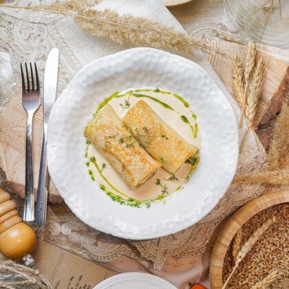 Блины с рыбой