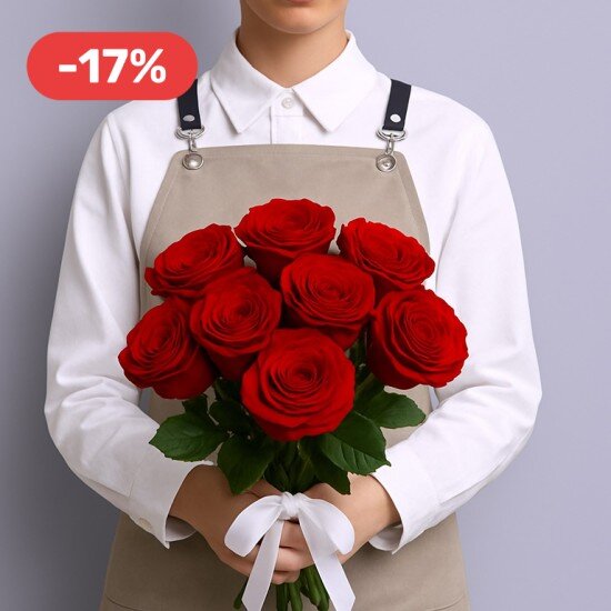 Букет из  9 роз