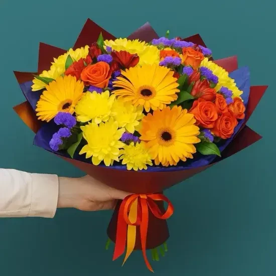 Букет цветов XL яркий