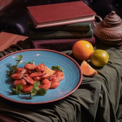 Креветки гриль в пряностях