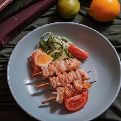 Шашлык из кальмара