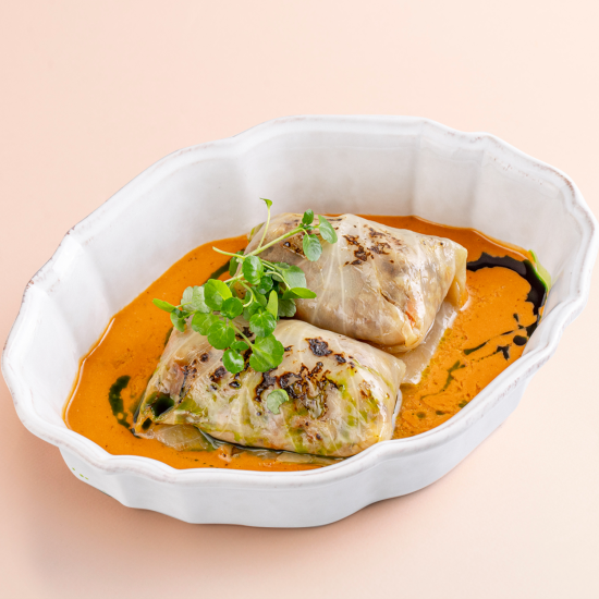 Голубцы с говядиной в томатно-сливочном соусе