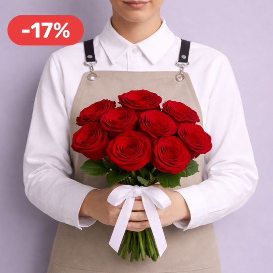 Букет из  9 роз