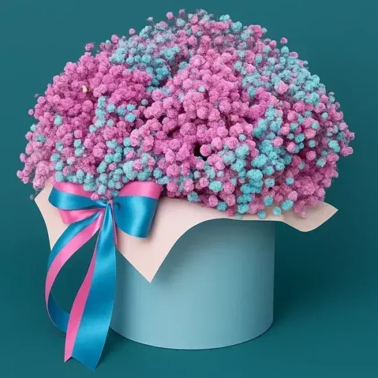 Коробка с гипсофилой