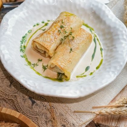 Блины с рыбой