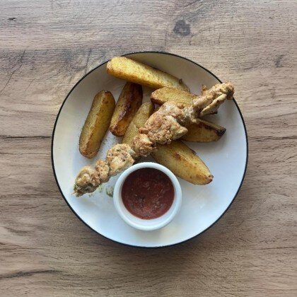 Филе бедра на гриле с картофелем Айдахо