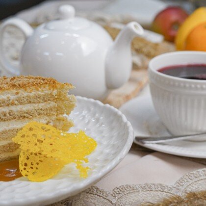 Карамельный медовик