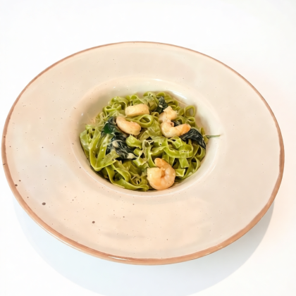 Таглиателли с Тигровыми Креветками