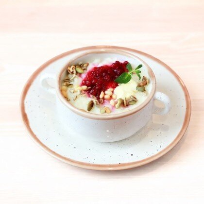 Каша Рисовая с Брусникой и Орехами