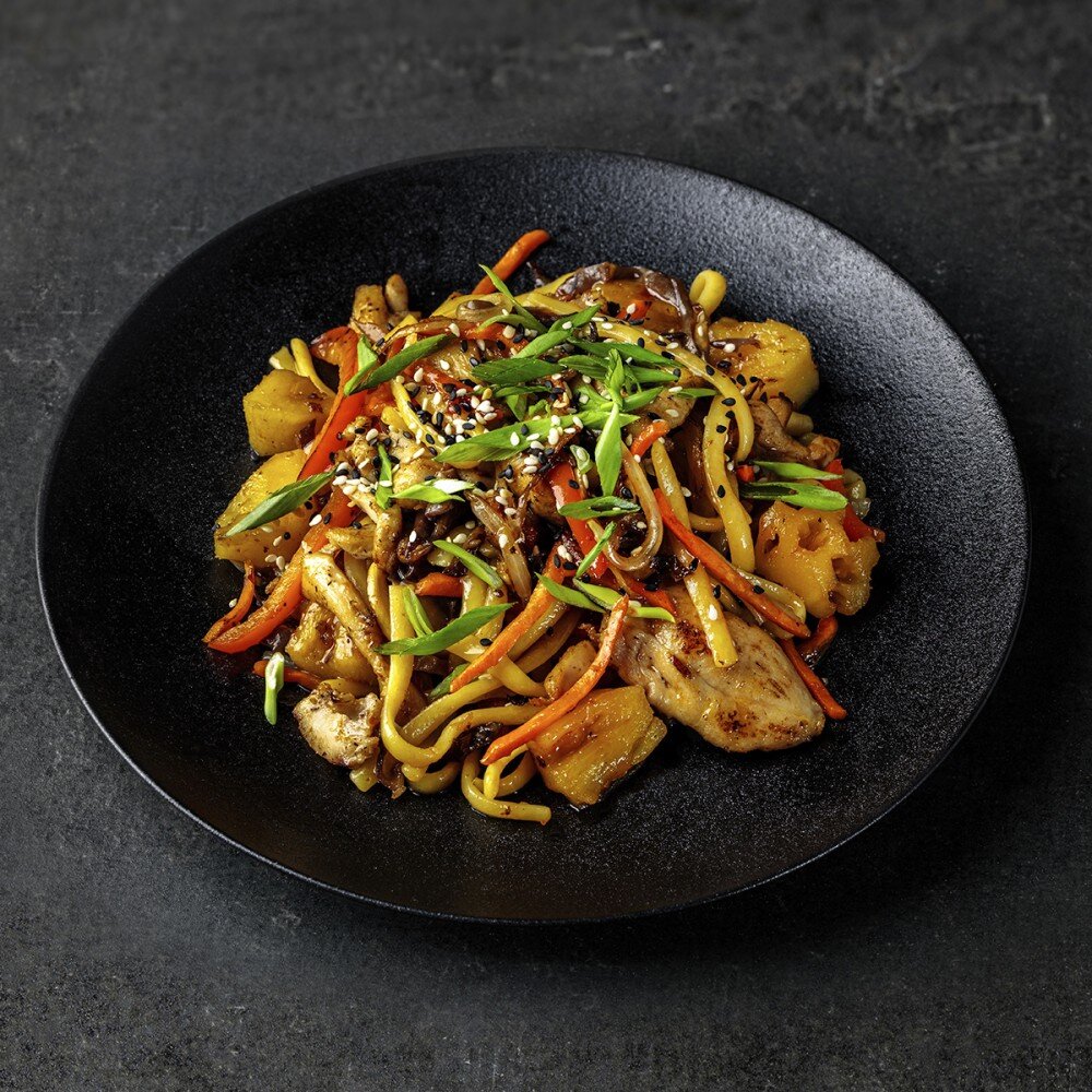 УДОН С КУРИЦЕЙ И АНАНАСОМ КИМЧИ