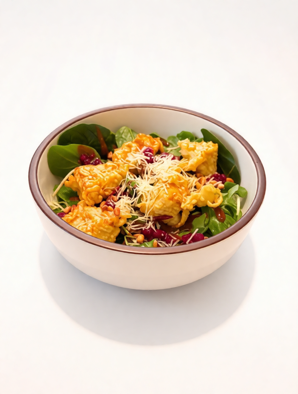 Салат Камамбер с Брусничным Соусом