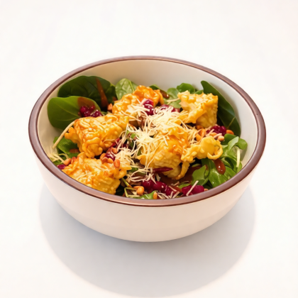 Салат Камамбер с Брусничным Соусом