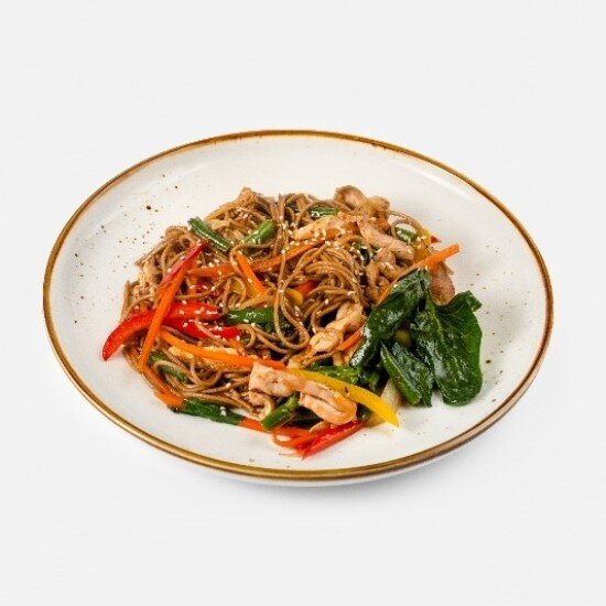 Лапша Соба с курицей