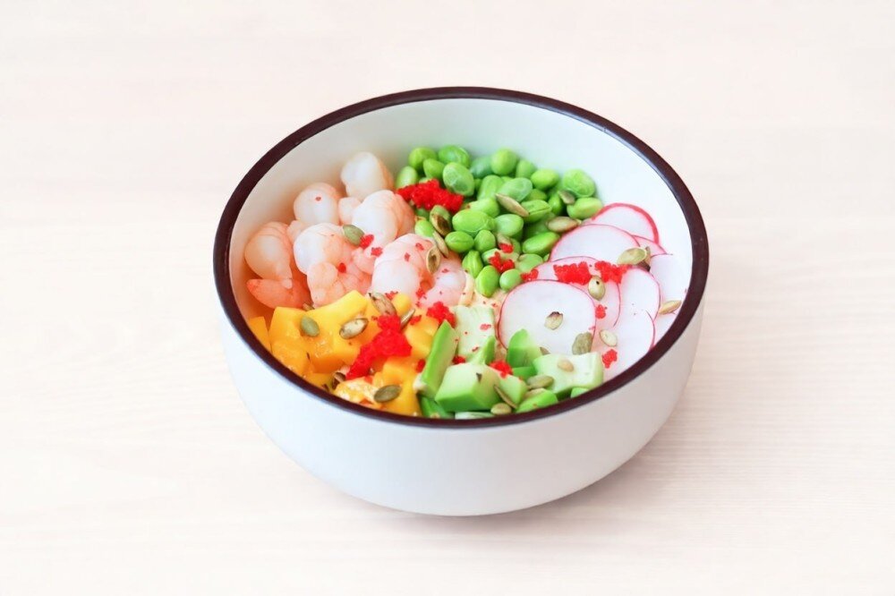 Боул с Креветками в Соусе Мисо