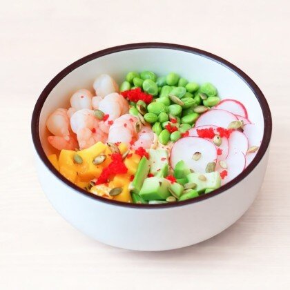 Боул с Креветками в Соусе Мисо