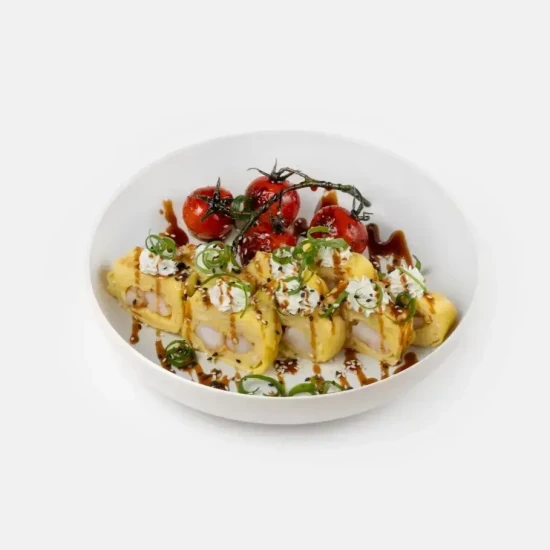 Японсикй омлет с креветками